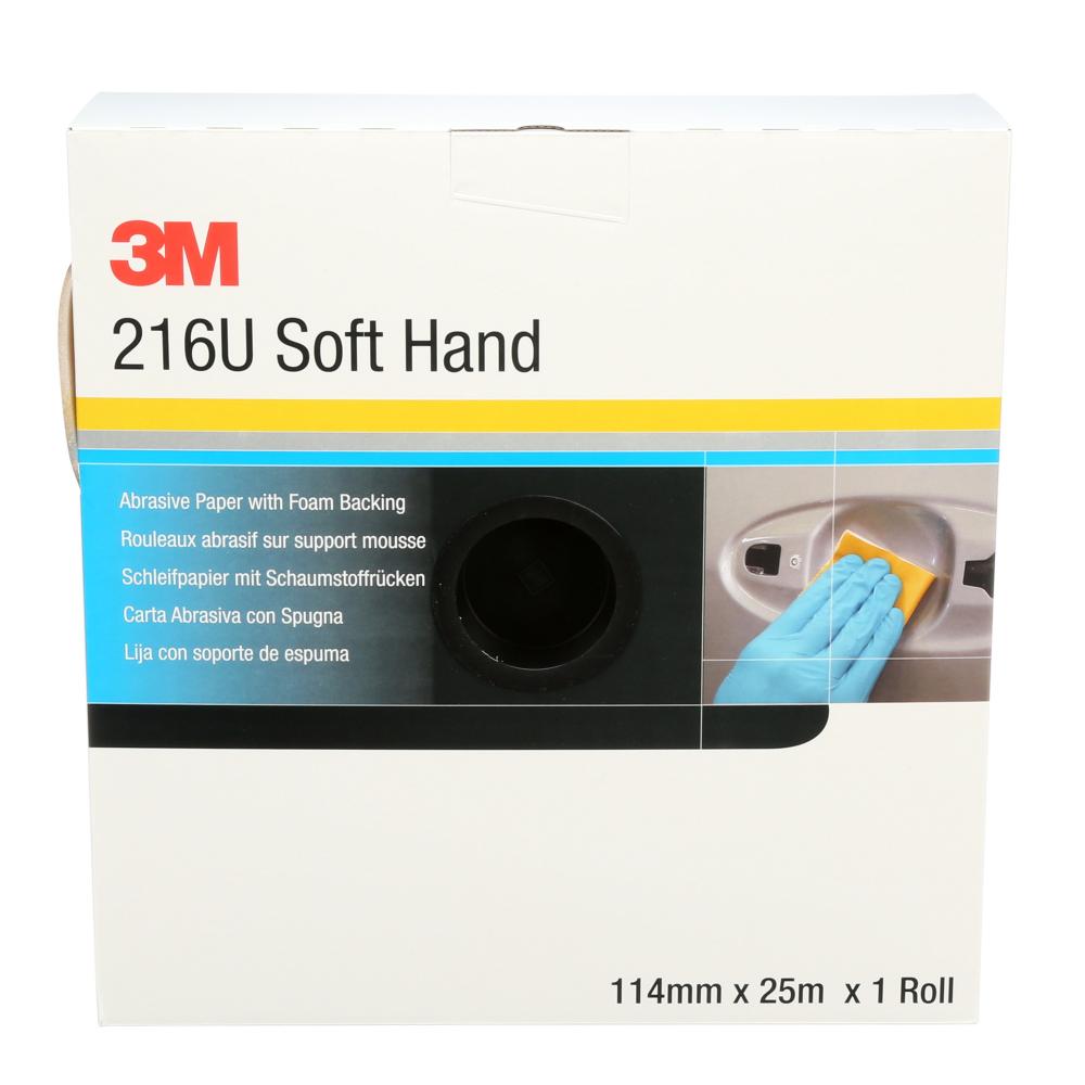 3M™ Precut Soft Hand Rolls, 216U, 50337, P400, 4.5 in x 27.34 yd. (11.4 cm x 25 m)