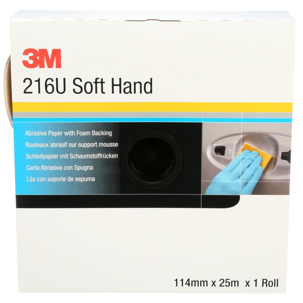 3M™ Precut Soft Hand Rolls, 216U, 50339, P600, 4.5 in x 27.34 yd. (11.4 cm x 25 m)