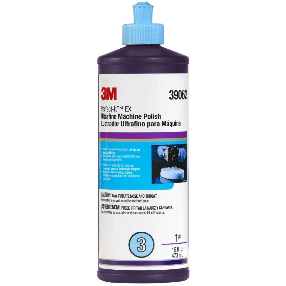 3M™ Perfect-It™ EX Ultrafine Machine Polish 39062, 1 pt (16 fl oz / 473 mL), 6/Case