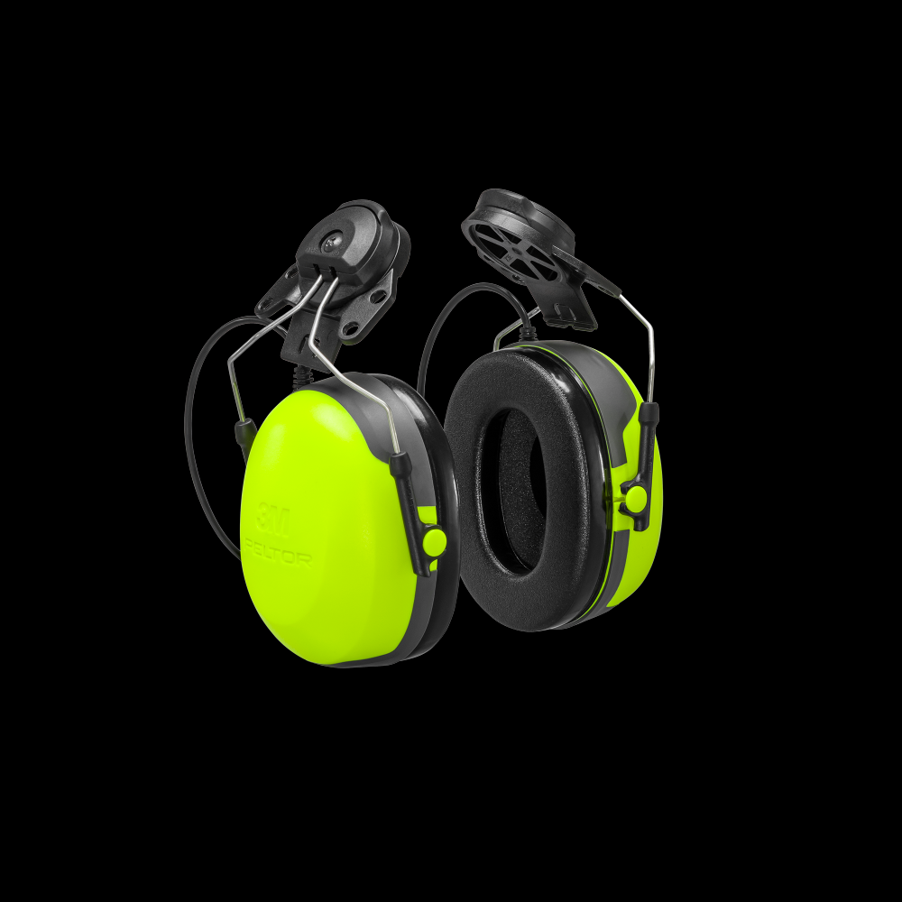 3M™ PELTOR™ CH-3 Headset HT52P3E-112, Listen Only, Yellow, Hard Hat Attached, FLX2