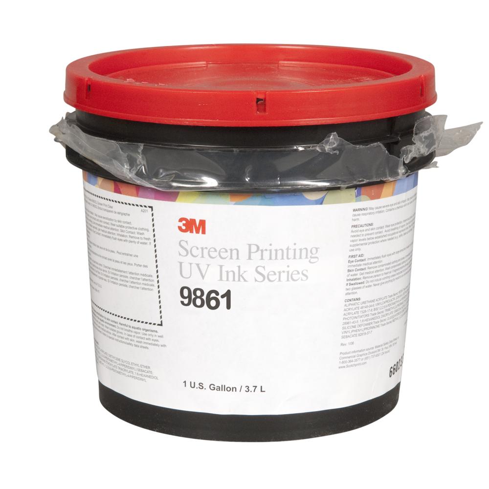 3M™ Screen Printing UV Ink, 9861, light green, 1 gallon (3.8 L)