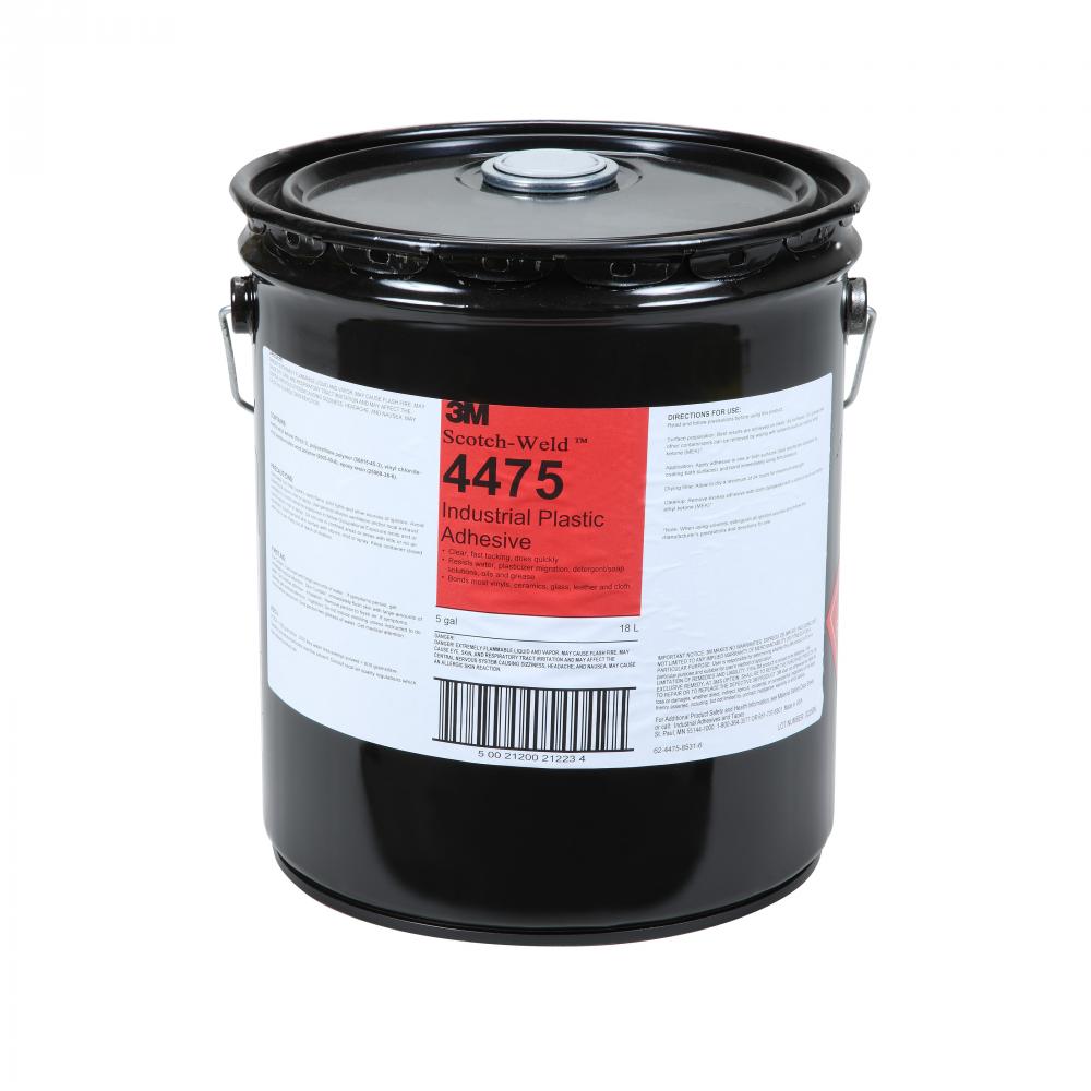 3M™ Industrial Plastic Adhesive, 4475-5GAL, clear, 5 gal (18.9 L)