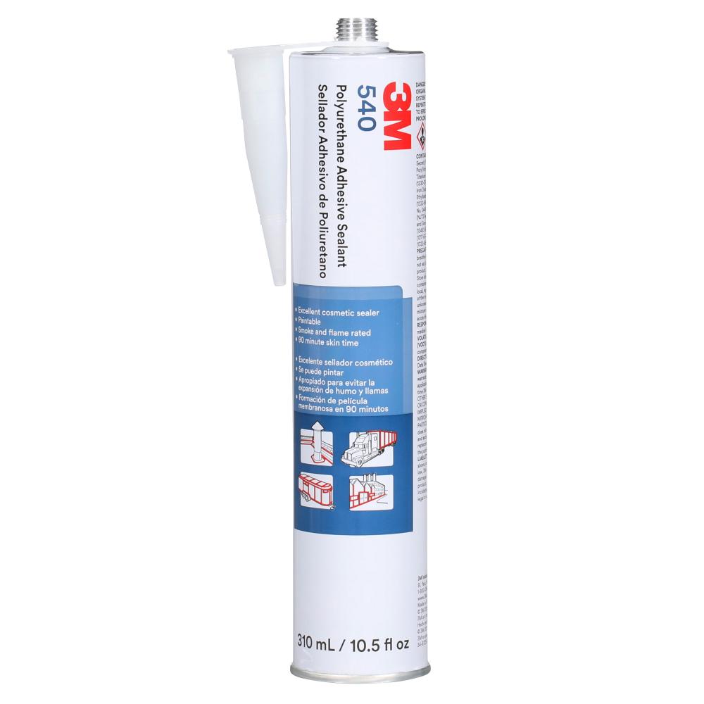 3M™ Polyurethane Adhesive Sealant 540, White, 310 mL, Cartridge, 12/Case