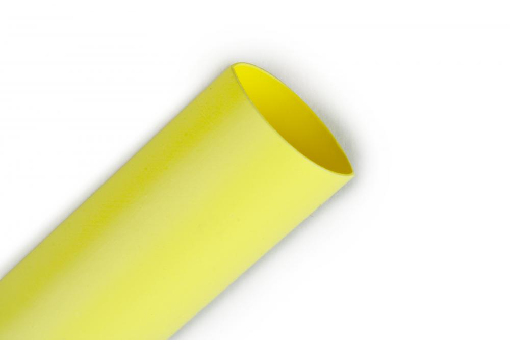 3M™ Heat Shrink Thin-Wall Tubing, FP-301, yellow, 1 in x 100 ft (2.54 cm x 30.48 m) spool