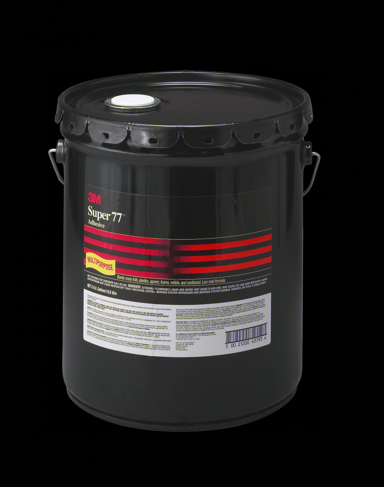 3M™ Super 77™ Multipurpose Spray Adhesive, 5 gal (18.9 L), bulk