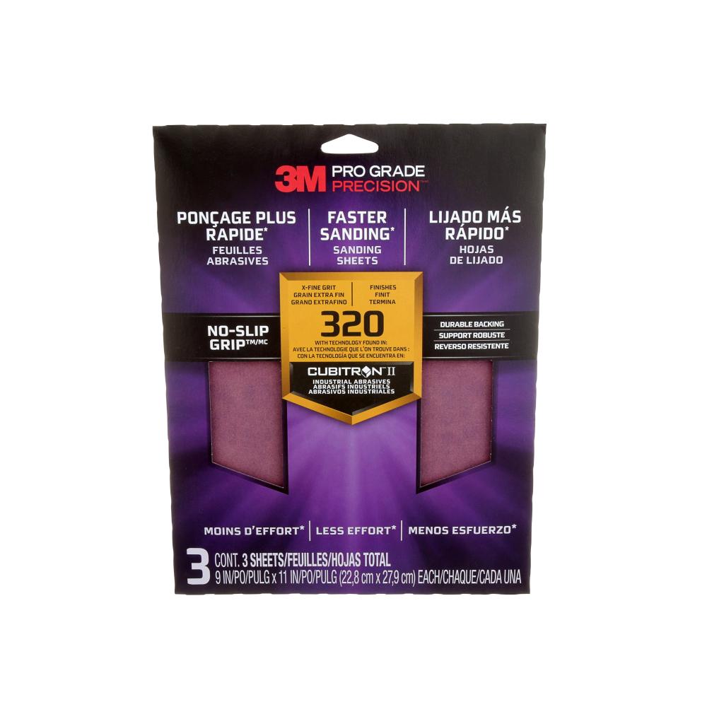 3M™ Pro Grade Precision™ Faster Sanding Sanding Sheets 26320TRI-3