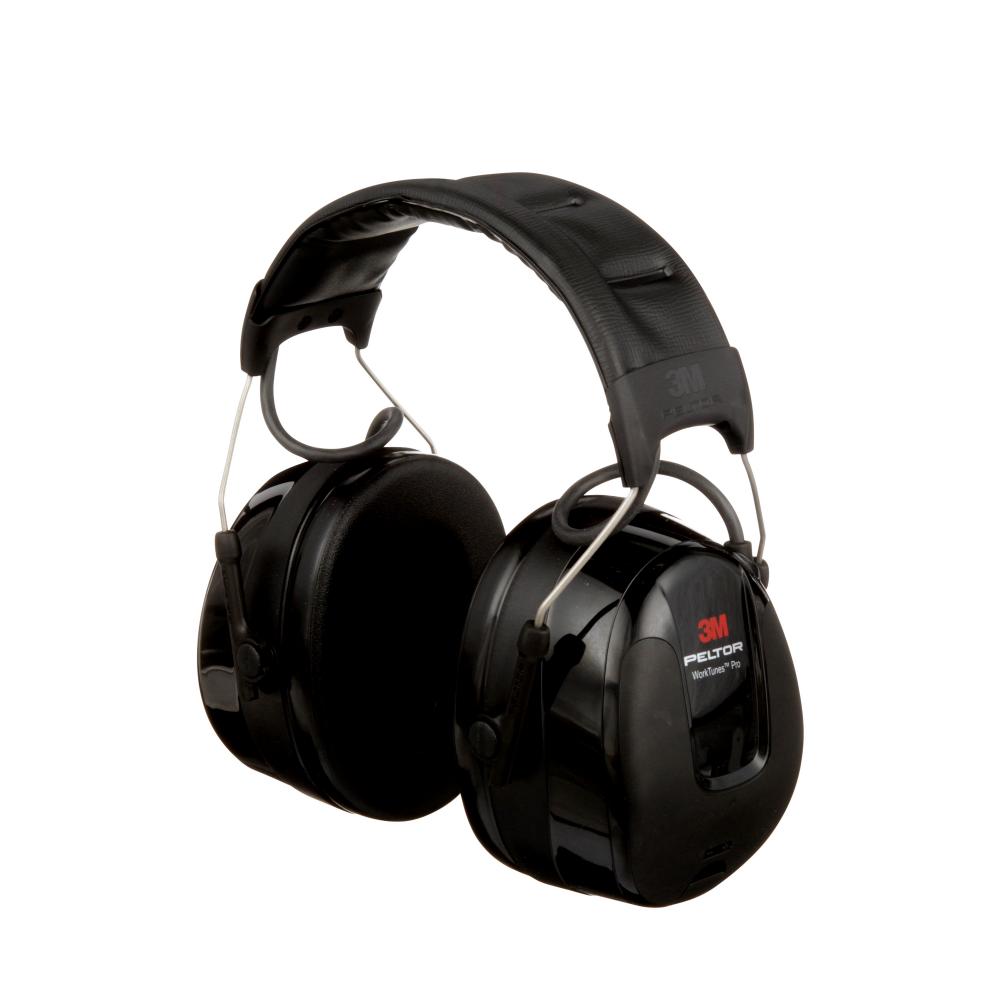 3M™ PELTOR™ WorkTunes™ Pro AM/FM Radio Headset, Black, Headband