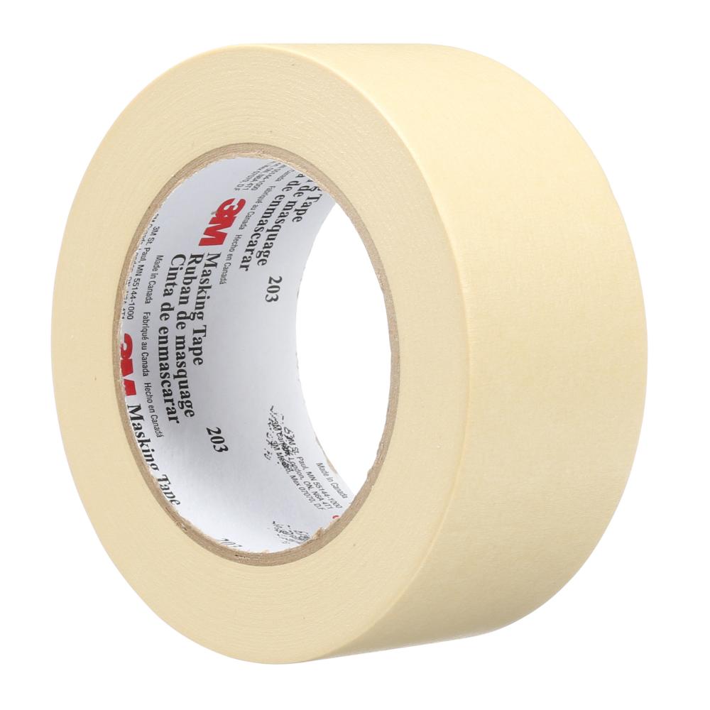 3M™ General Purpose Masking Tape, 203, beige, 4.7 mil (0.12 mm), 1.4 in x 60 yd (36 mm x 55 m)