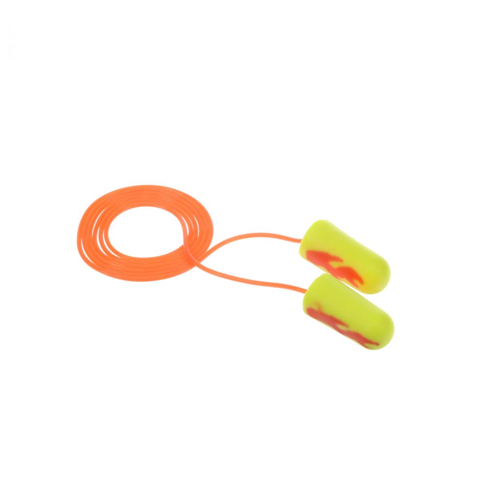 3M™ E-A-Rsoft Yellow Neon Earplugs, 311-1252, yellow, corded