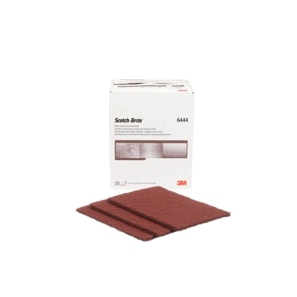 Scotch-Brite™ Extra Duty Hand Pad, 6444, 9 in x 6 in (22.86 cm x 15.24 cm), 20 pads per box