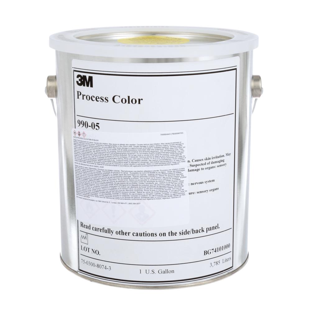 3M™ Transparent Process Colour, 990-05, black, 1 gallon (3.8 L)