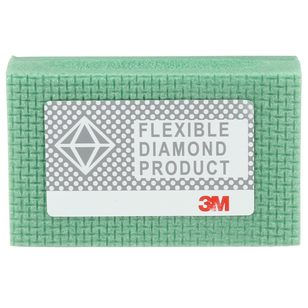 3M™ Flexible Diamond Hand Lap, 6200J, M250, 2 1/4 in x 3 3/4 in (57.2 mm x 95.3 mm), 10/pack