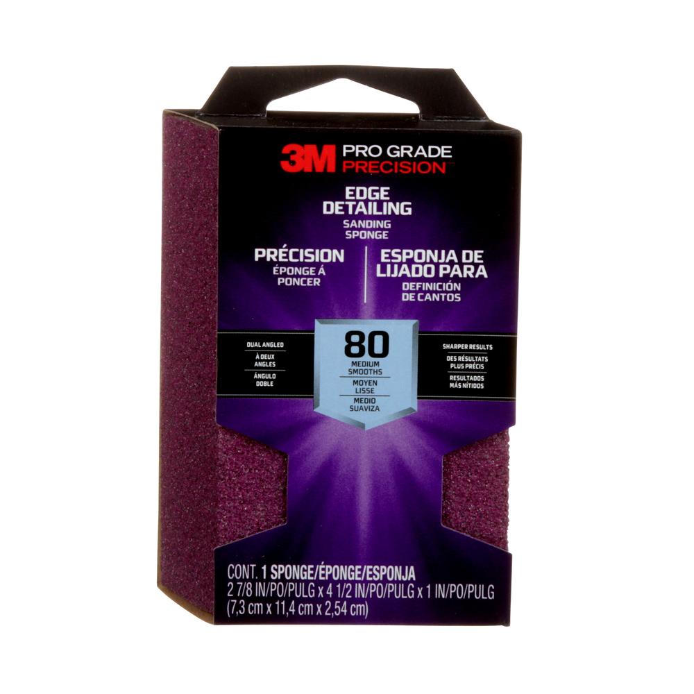 3M Pro Grade Precision Edge Detailing Dual Angle Sanding Sponge