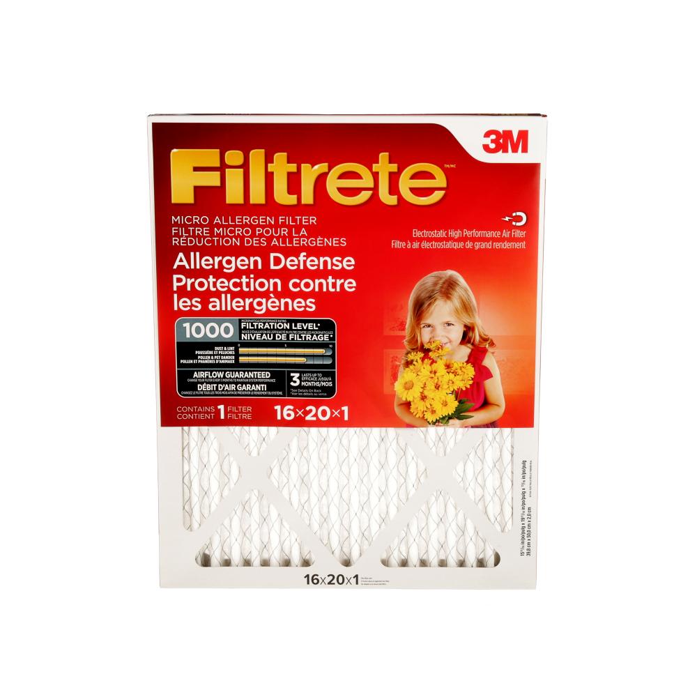 Filtrete™ Allergen Defense Micro Allergen Filter 9800DC-6C, 16 in x 20 in x 1 in