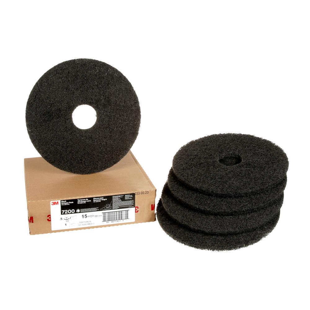 3M™ Black Stripper Pad, 7200, 381 mm (15 in)