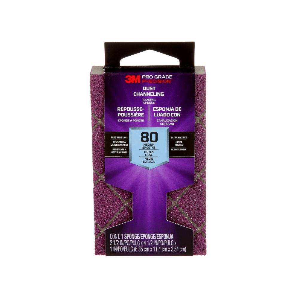 3M™ Pro Grade Precision™ Dust Channeling Sanding Sponge 2501TRI-80M-CH