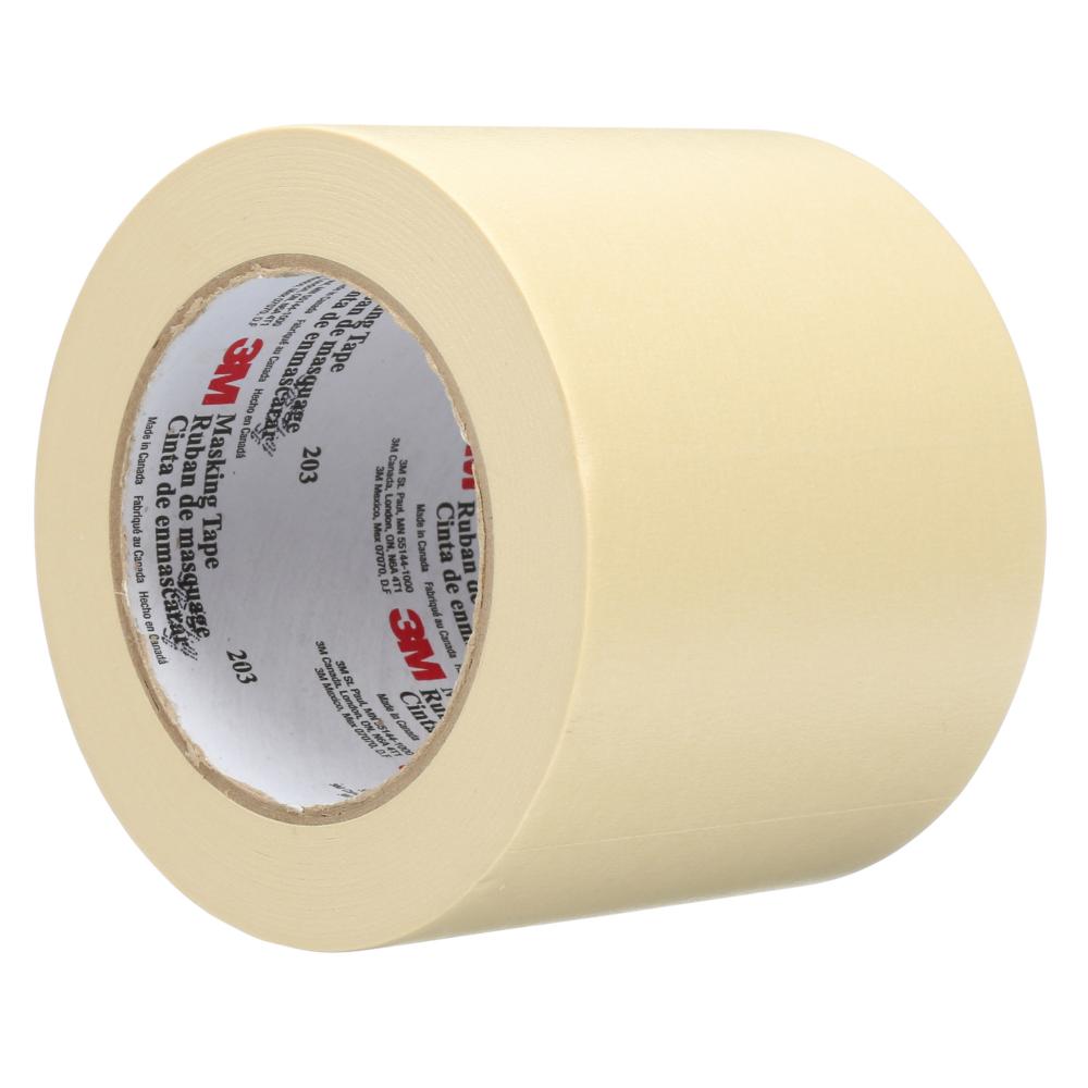 3M™ General Purpose Masking Tape, 203, beige, 3.8 in x 60 yd (96 mm x 55 m), bulk