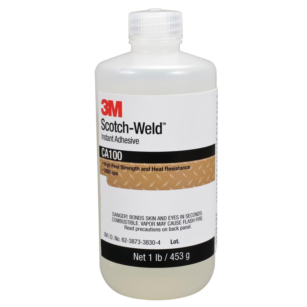 3M™ Scotch-Weld™ Instant Adhesive, CA100, clear, 1 lb (453 g)