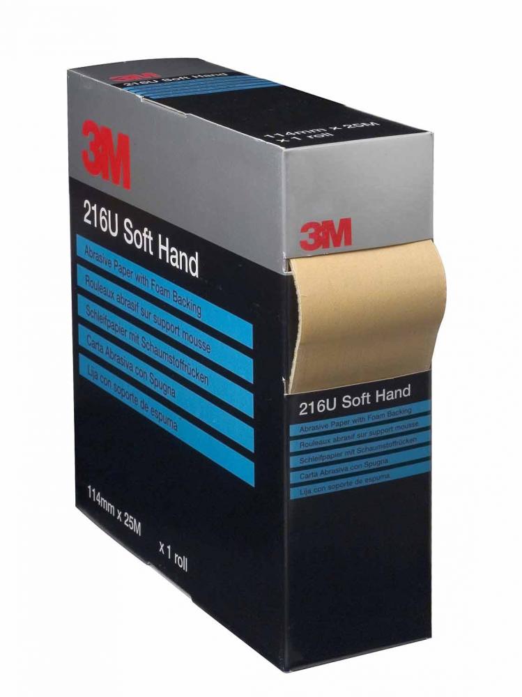 3M™ Precut Soft Hand Rolls, 216U, 50333, P240, 4.5 in x 27.34 yd. (11.4 cm x 25 m)