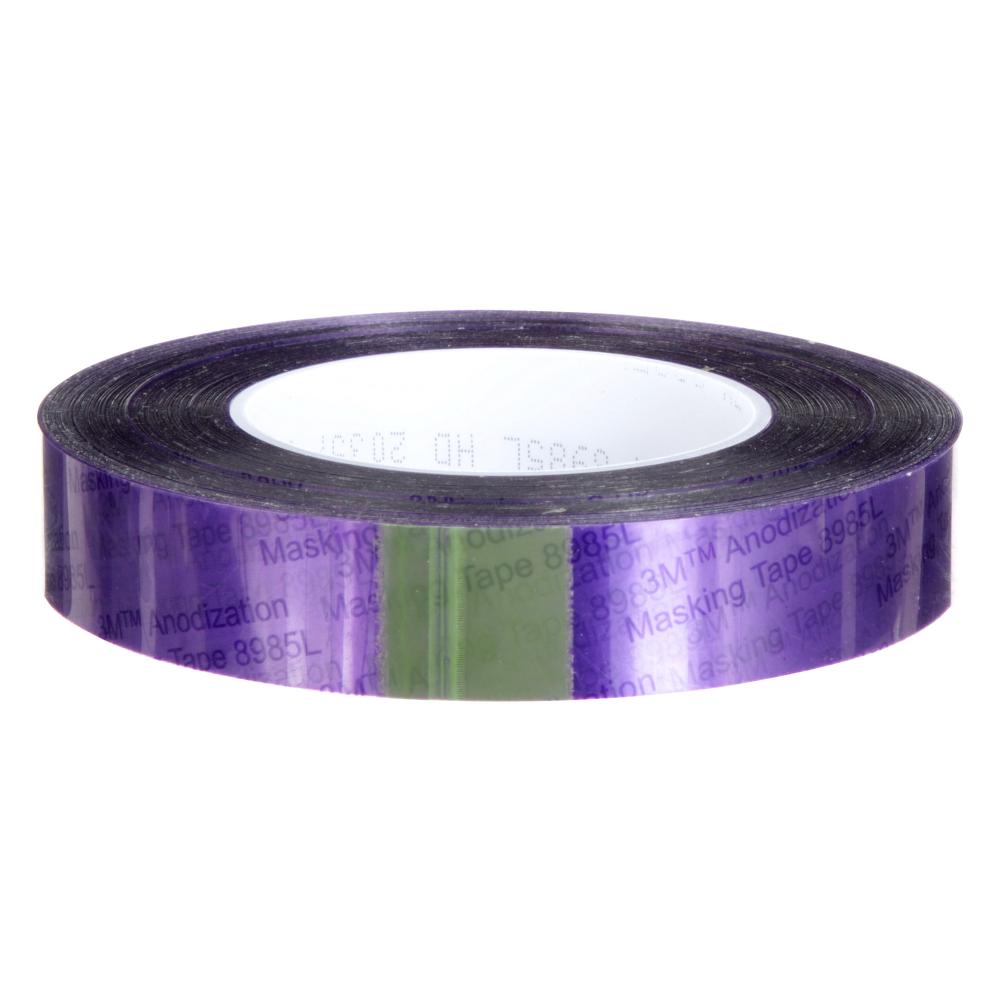 3M™ Anodization Masking Tape 8985L, Purple, 1 in x 72 yd (25.4 mm x 65.8 m), 48 Rolls/Case