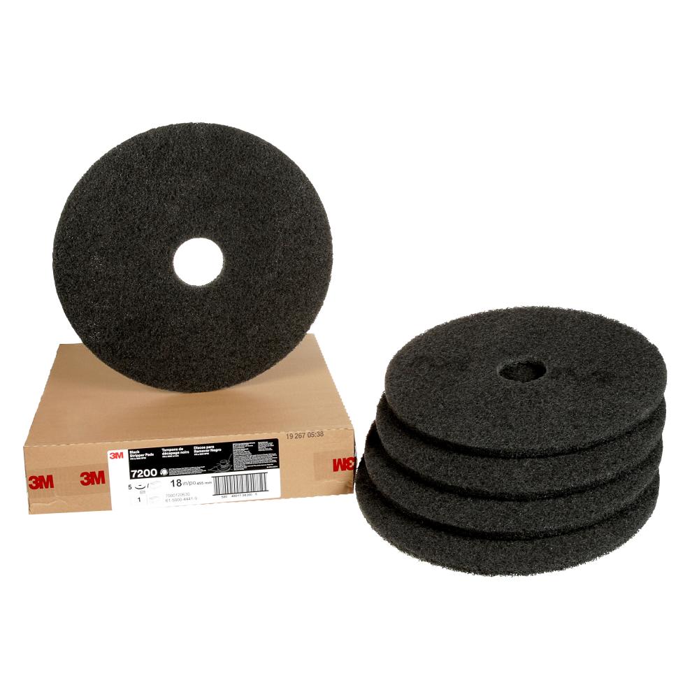 3M™ Black Stripper Pad, 7200, 457 mm (18 in)