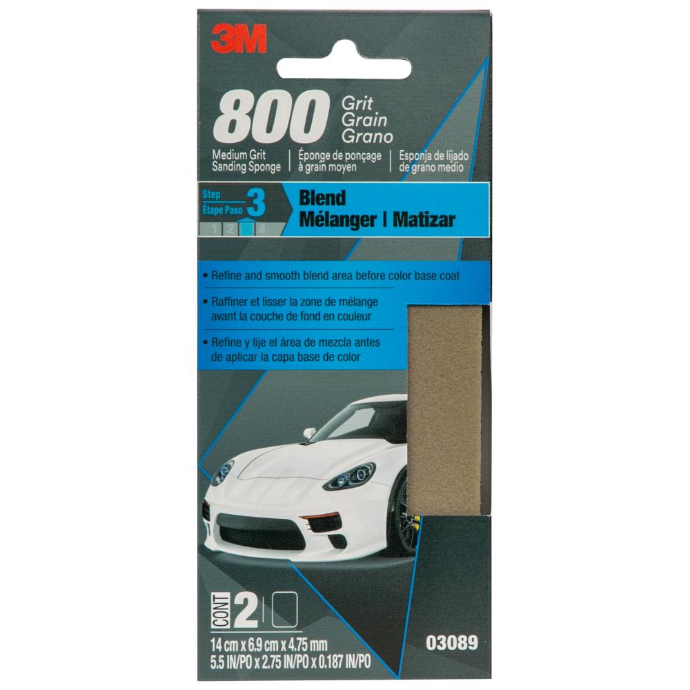 3M™ Soft Sanding Sponge 03089, 800 Grit, 12 Packs/Case