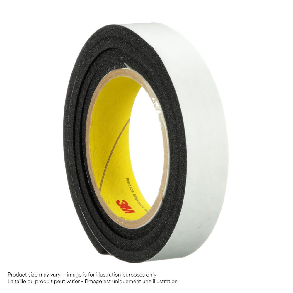3M™ Vinyl Foam Tape, 4714, black, 1.0 in x 18.0 yd (2.5 cm x 16.5 m)