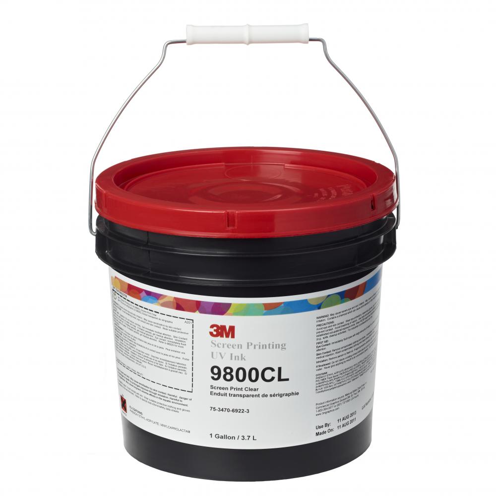 3M™ Screen Printing UV Ink, 9800CL, clear, 1 gallon (3.8 L)