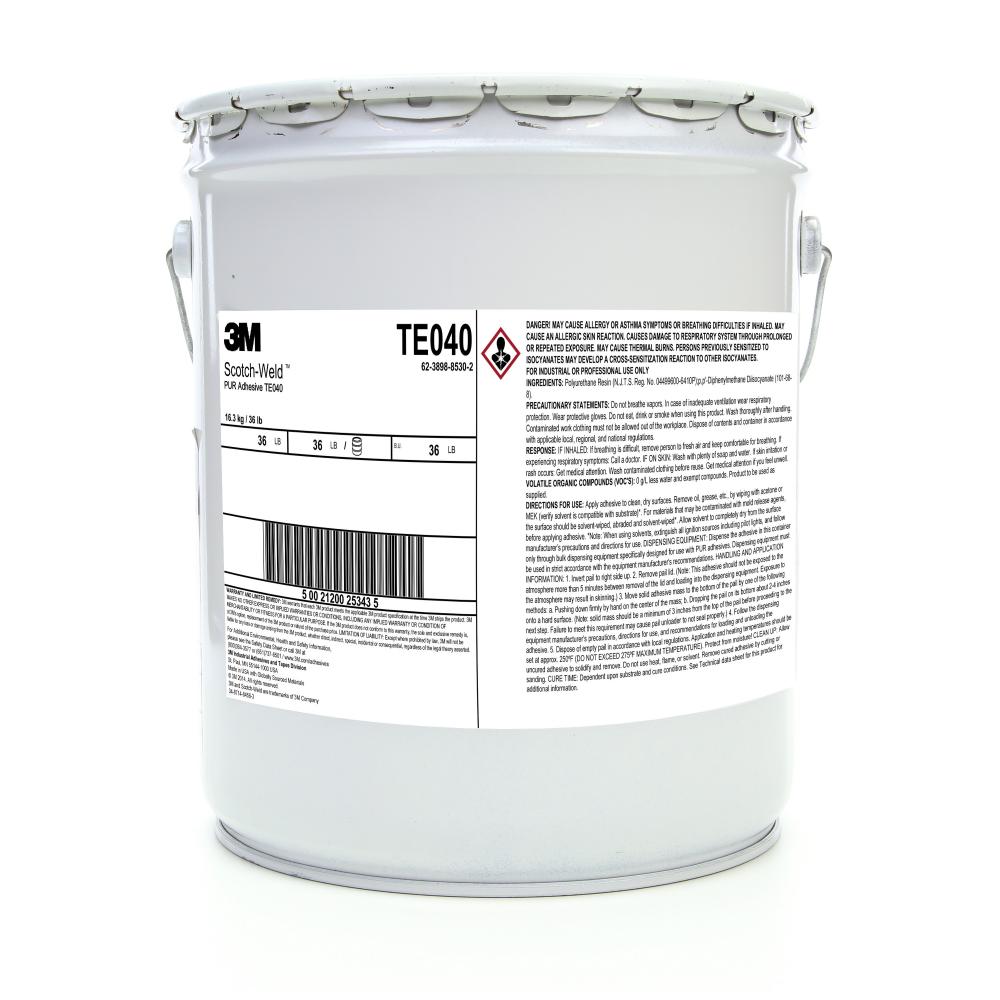 3M™ Scotch-Weld™ Polyurethane Reactive Adhesive, TE040, 5 gal. (19 L)