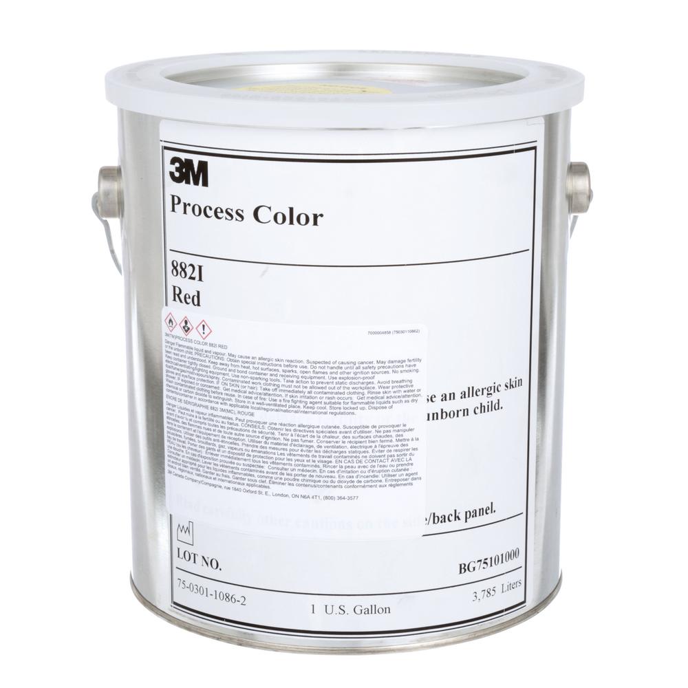 3M™ Transparent Process Colours, 882I, red, 1 gallon (3.8 L)