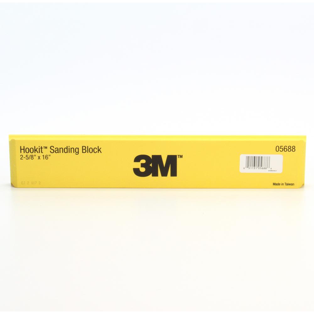 3M™ Hookit™ Sanding Block, 05688, 1-1/2 in x 2-5/8 in x 16 in (3.8 cm x 6.67 cm x 40.64 cm)