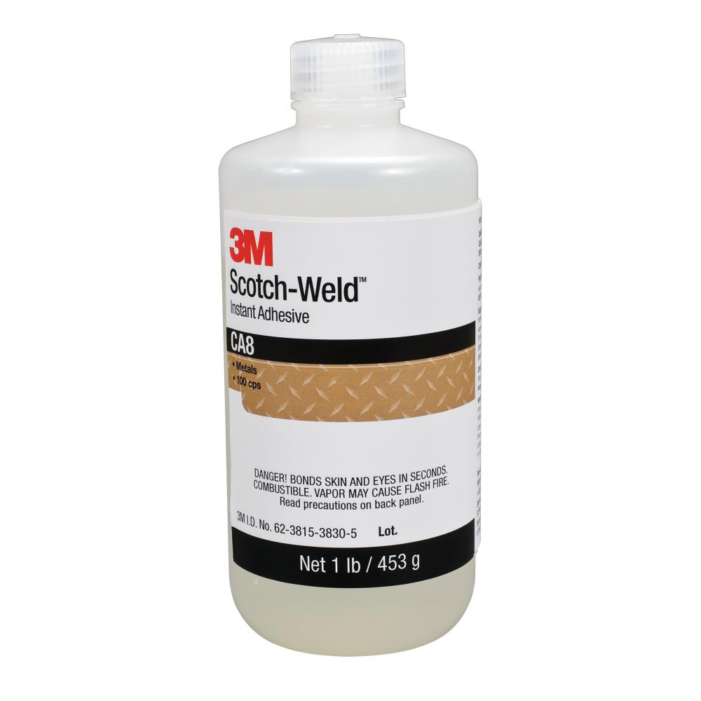 3M™ Scotch-Weld™ Instant Adhesive, CA8, clear, 1 lb (453 g)