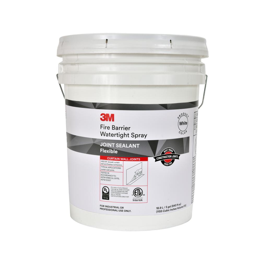 3M™ Fire Barrier Watertight Spray, white, 5 gallon (18.9 L) pail