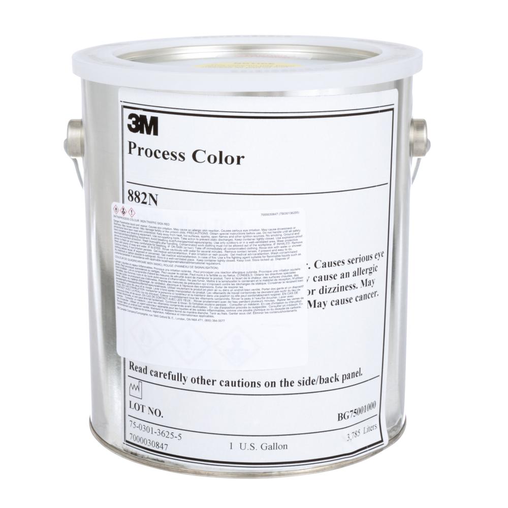 3M™ Transparent Process Colours, 882N, red, 1 gallon (3.8 L)