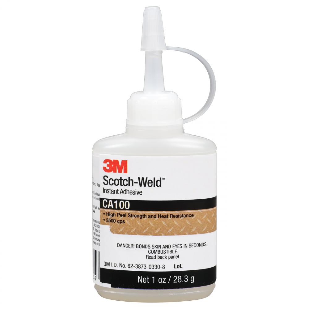 3M™ Scotch-Weld™ Instant Adhesive, CA100, clear, 1 oz (28.3 g)