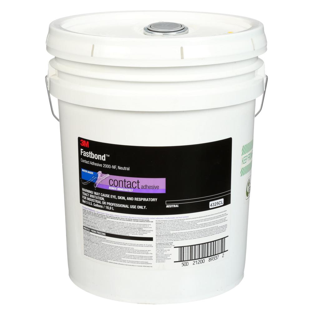 3M™ Fastbond™ Contact Adhesive, 2000NF-5G-NEU-PAIL, neutral, 5 gal (18.9 L)