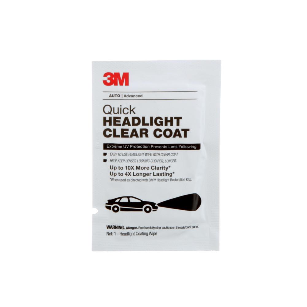 3M™ Quick Headlight Clear Coat Wipes, 32516, 9.45 oz (268 g), 40 wipes per box