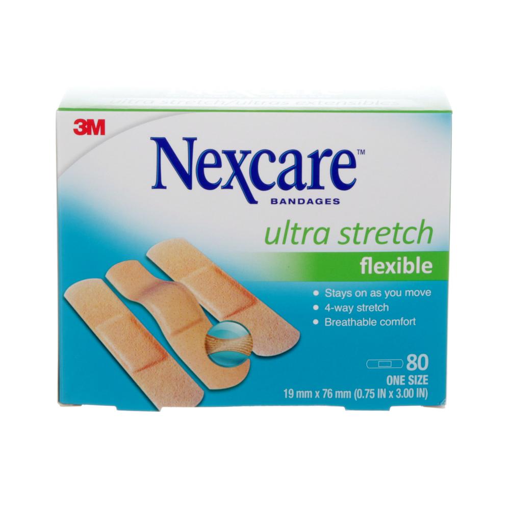 Nexcare™ Ultra Stretch Bandages CS102-CA, One Size, 80/Pack