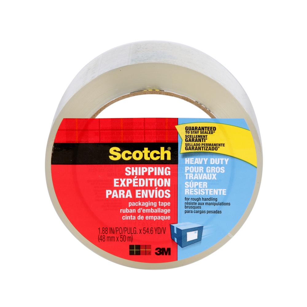 Scotch® Heavy Duty Shipping Packaging Tape 3850, 1.88 in x 54.6 yd (48 mm x 50 m)