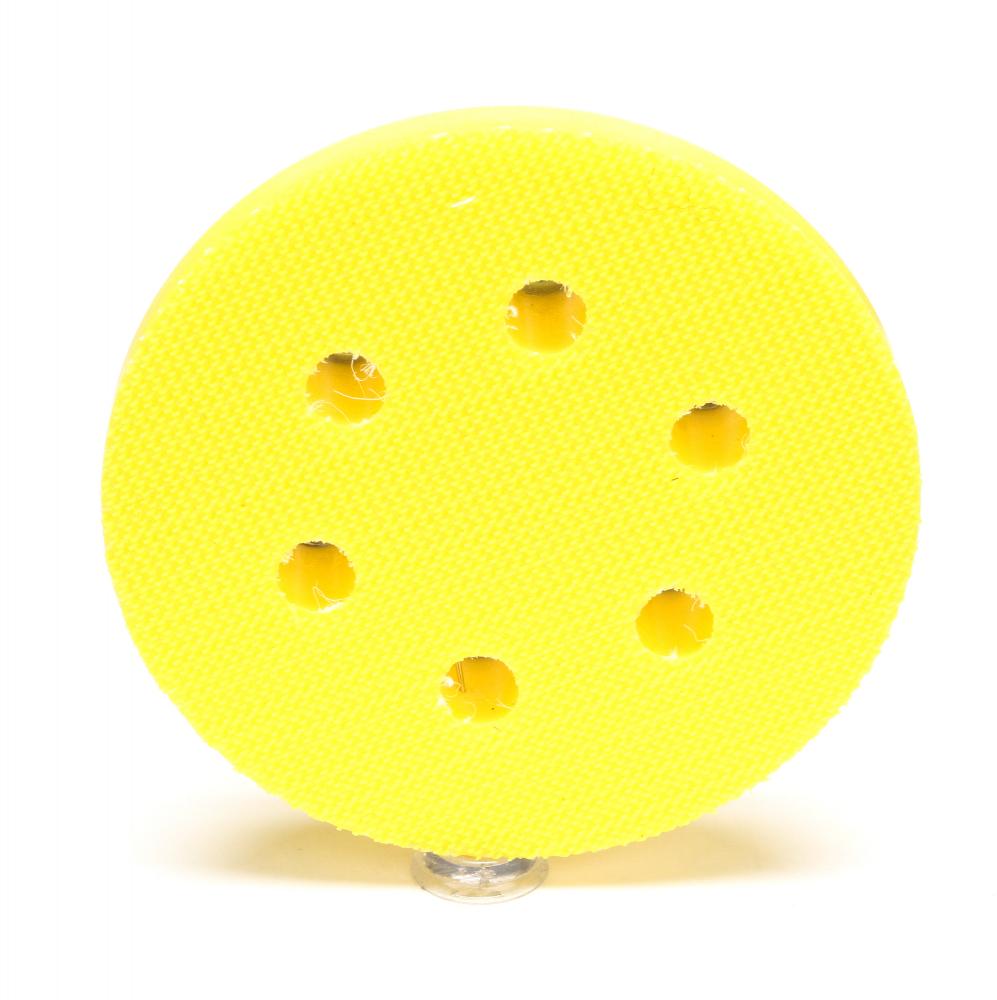 3M™ Hookit™ Clean Sanding Pad, 20428, yellow, 3 in x 3/4 in (76.2 mm x 19.1 mm), 6 holes