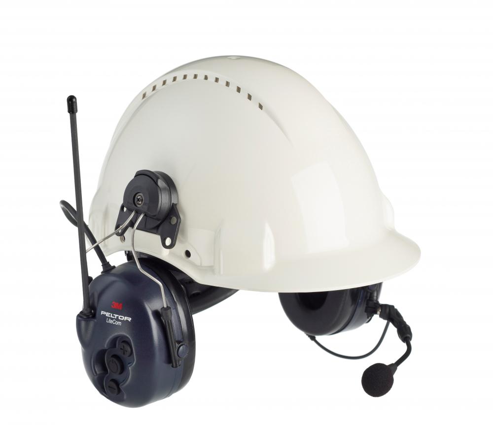 3M™ PELTOR™ LiteCom FRS Headset MT53H7P3E4602-NA, Hard Hat Attached, NRR 25, CSA Class A