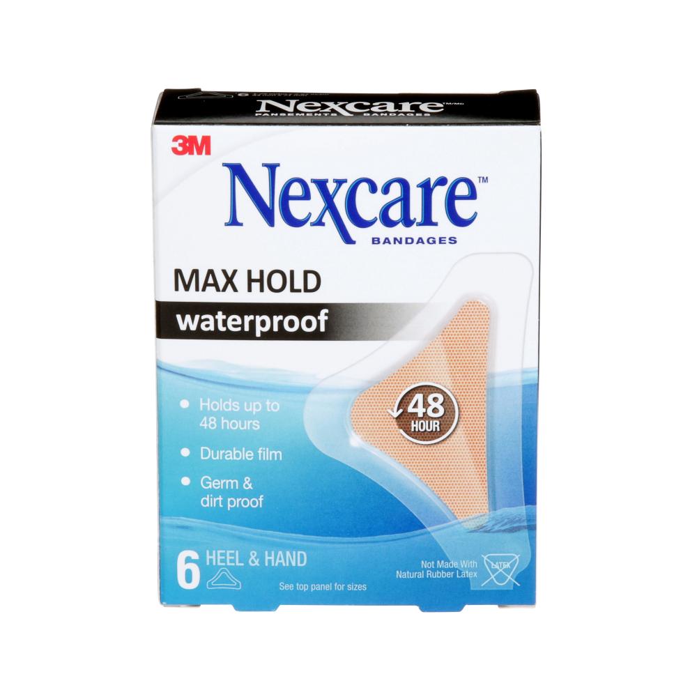 Nexcare™ Max-Hold Heel/Hand Waterproof Bandages