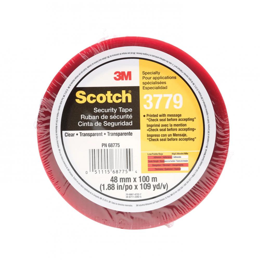 Scotch® Security Message Box Sealing Tape, 3779, clear, 48 mm x 100 m