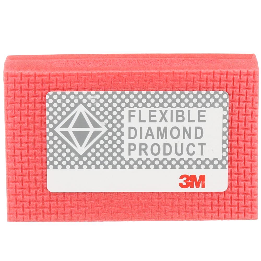 3M™ Flexible Diamond Hand Lap, 6200J, M74, 2 1/4 in x 3 3/4 in (57.2 mm x 95.3 mm), 10/pack