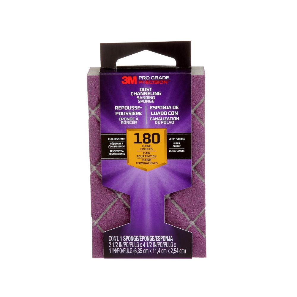 3M™ Pro Grade Precision™ Dust Channeling Sanding Sponge 2503TRI-180-CH