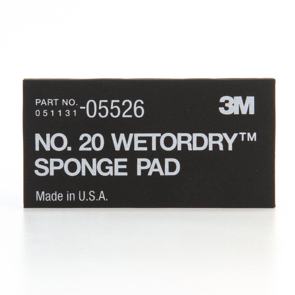 3M™ Wetordry™ Sponge Pad, 05526, 2 3/4 in x 5 -1/2 in x 3/8 in (2.75 cm x 13.97 cm x 0.95 cm)