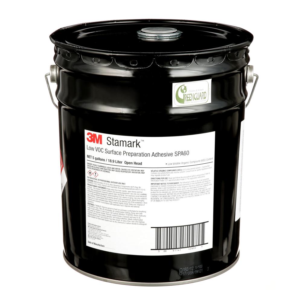 3M™ Stamark™ Low VOC Surface Preparation Adhesive, SPA60, open head, 5 gal (19 L)