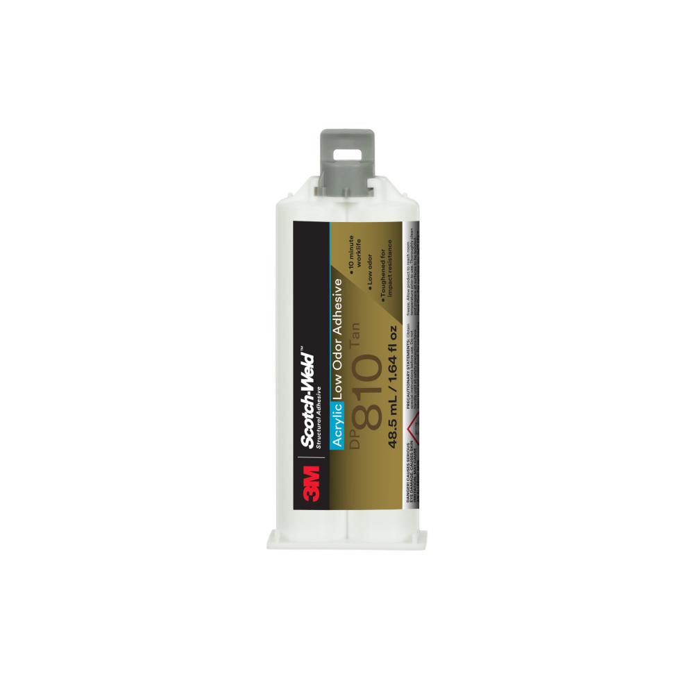 3M™ Scotch-Weld™ Low Odour Acrylic Adhesive, DP810, tan, 1.64 fl. oz. (48.5 ml)