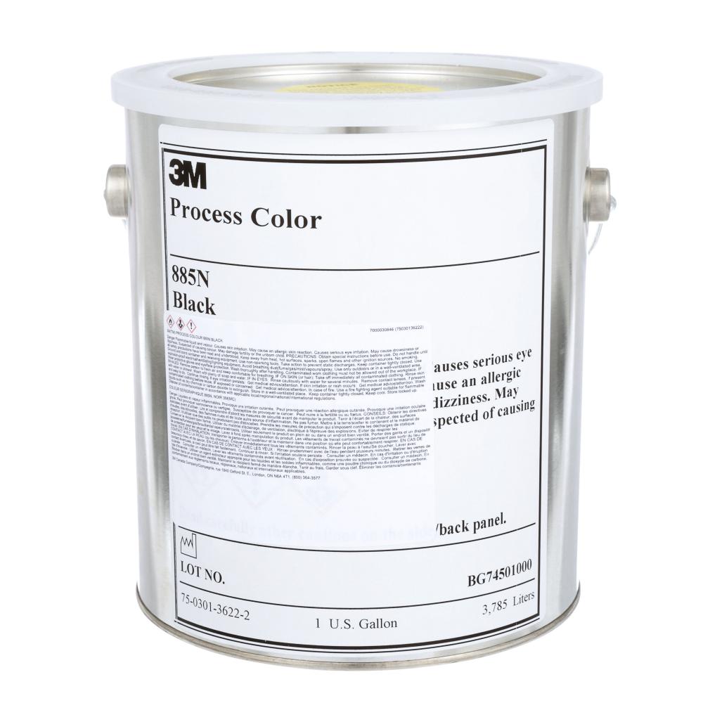 3M™ Transparent Process Colours, 885N, black, 1 gallon (3.8 L)