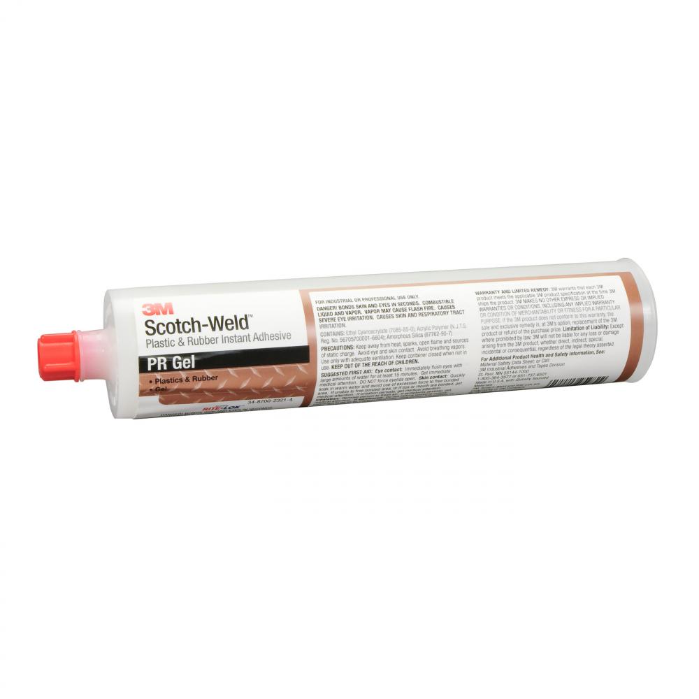 3M™ Scotch-Weld™ Plastic & Rubber Instant Adhesive, PR Gel, clear, 10.6 oz. (314 ml)